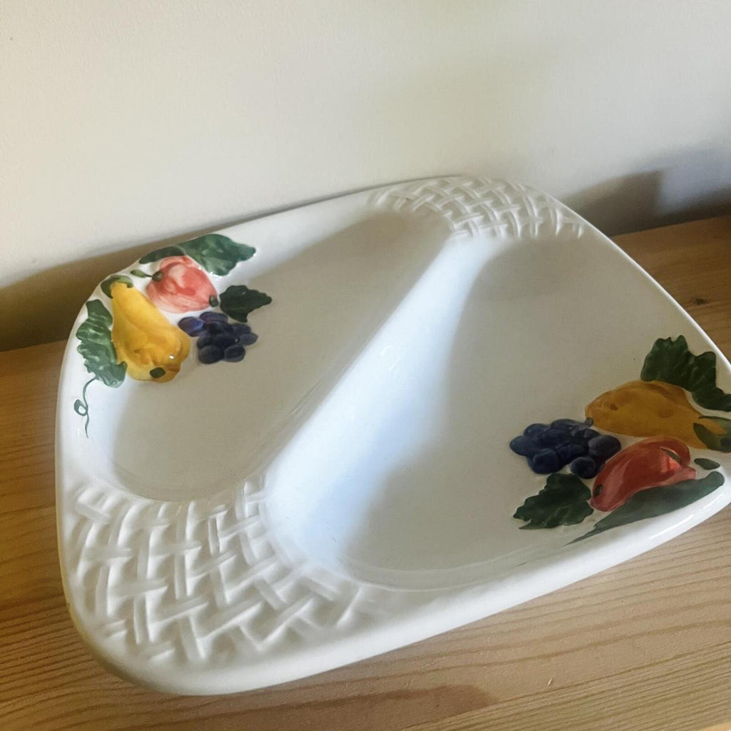 Vintage Antica Fornace Divided Serving Platter | Made in Italy