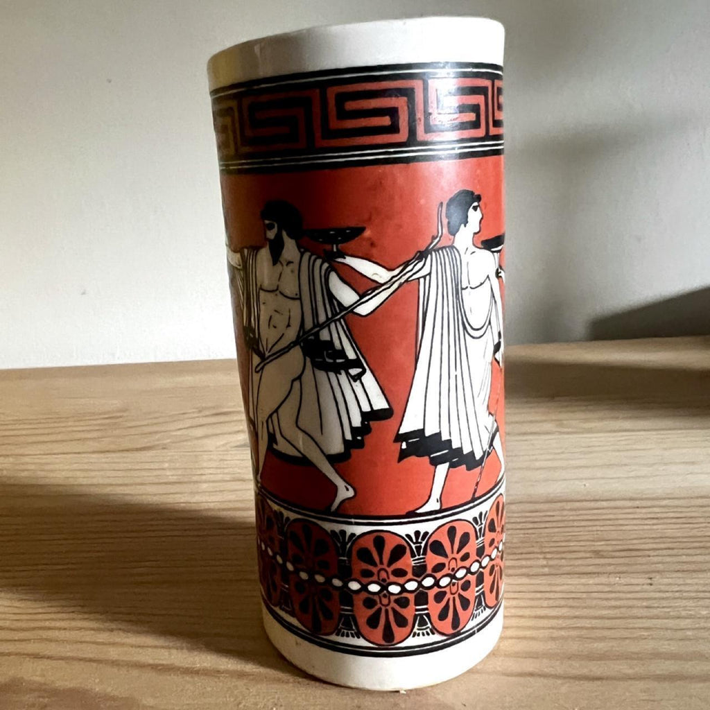 Vintage Hand-Painted Greek Ceramic Vase