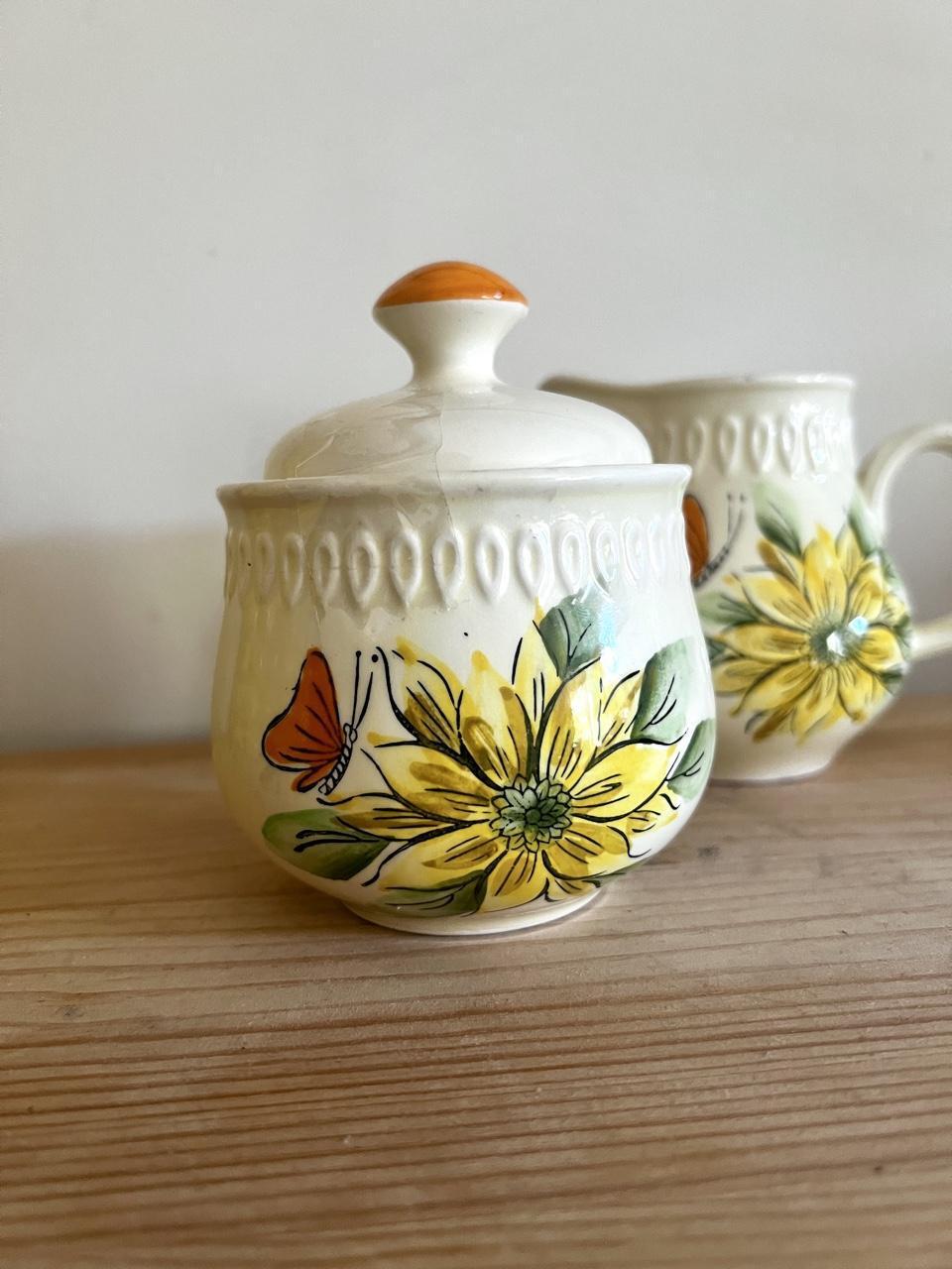 🌼 Vintage Sarasota by Shafford Cream & Sugar Set
