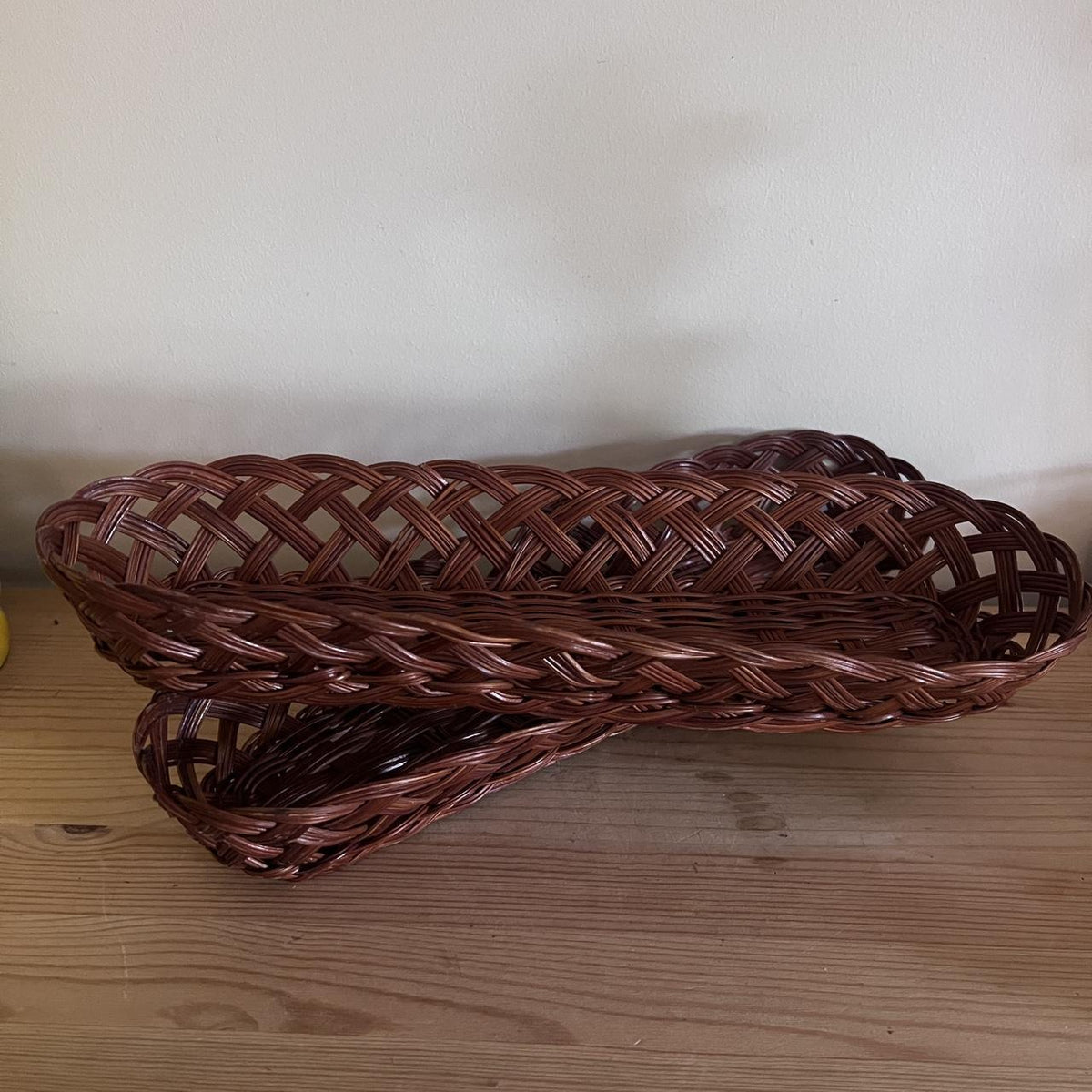1980s Woven Bread Basket