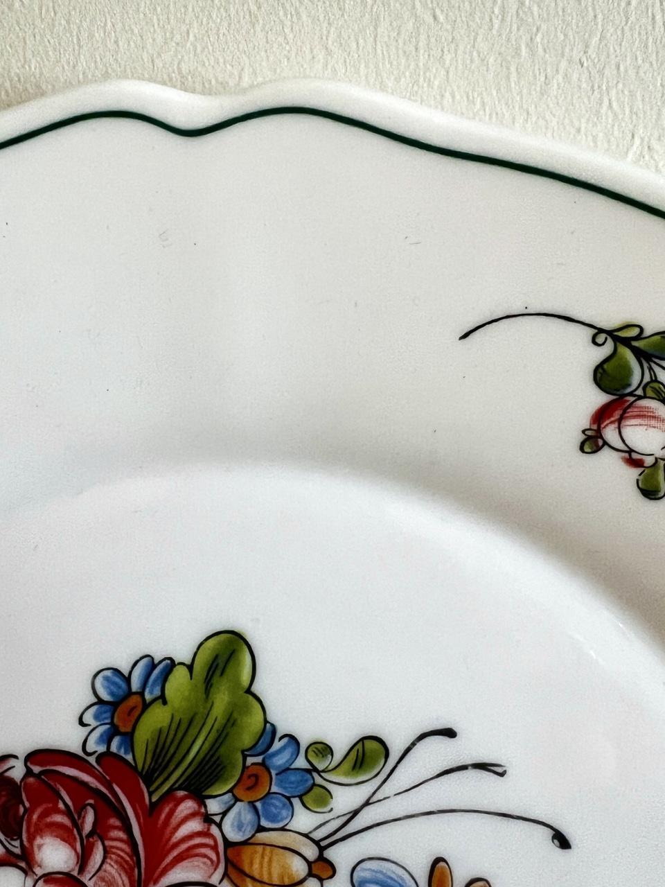 1970s Arcopal France Floral Plates