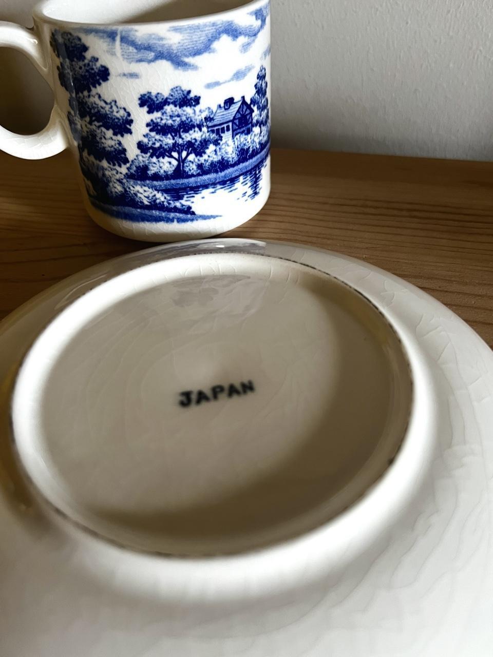 💙 Little Blue Willow Tea Cup & Saucer ☕