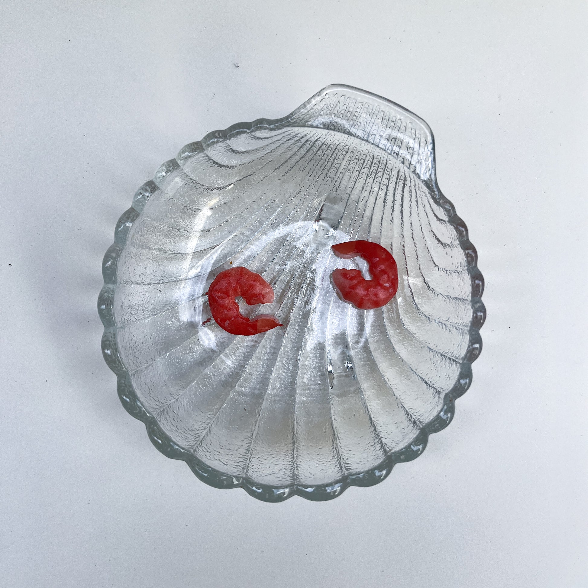 Shell-Form Glass Trinket Dish