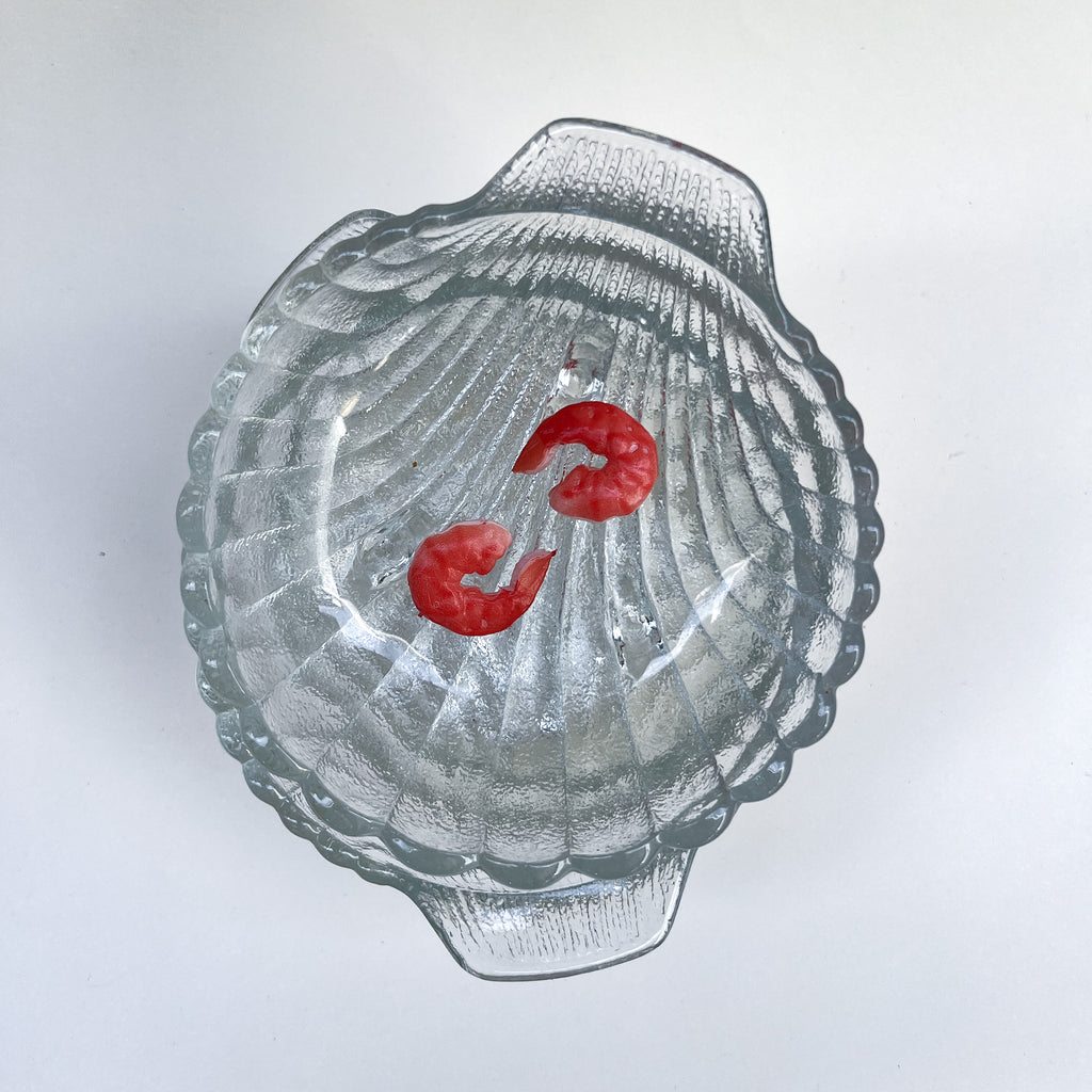 Shell-Form Glass Trinket Dish