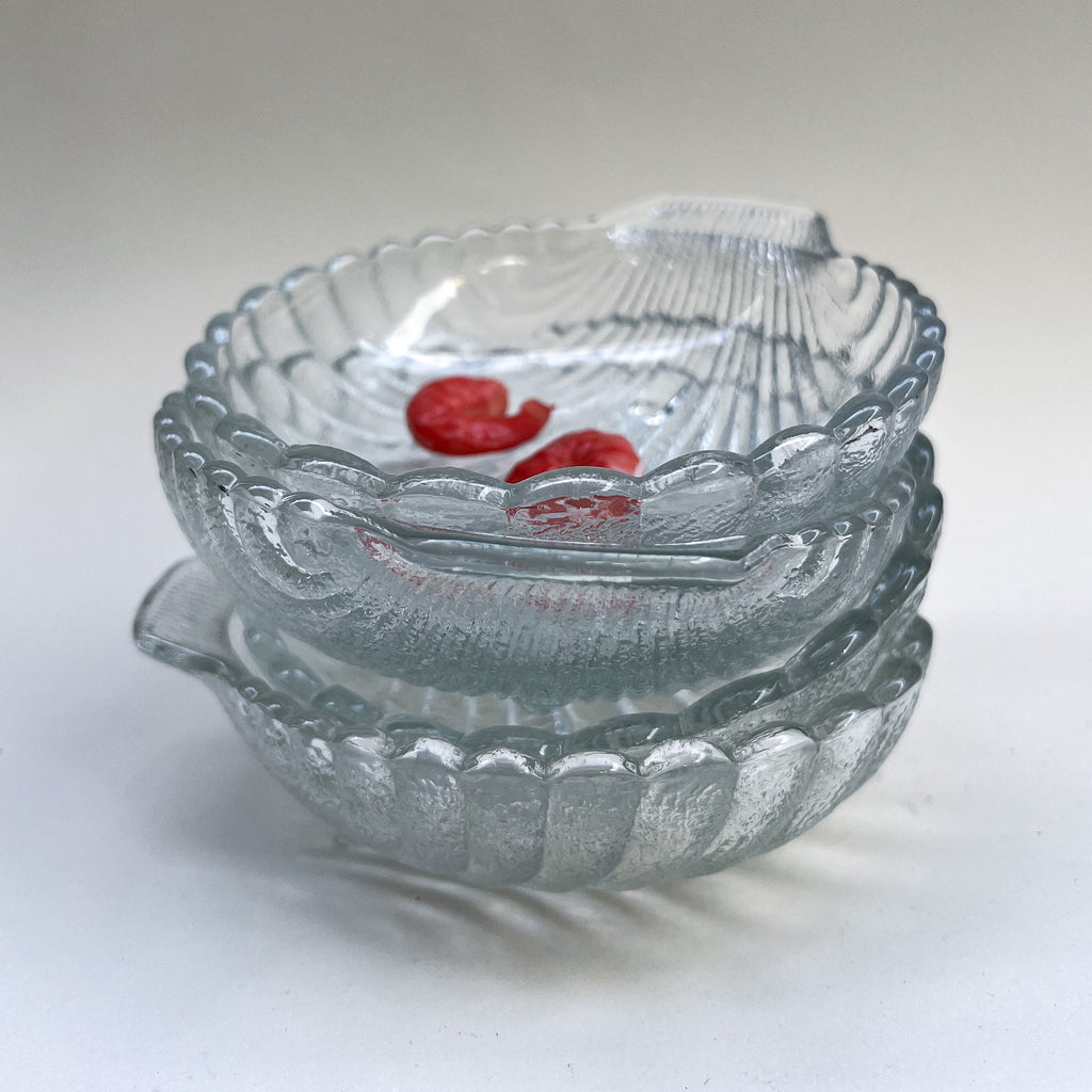 Shell-Form Glass Trinket Dish