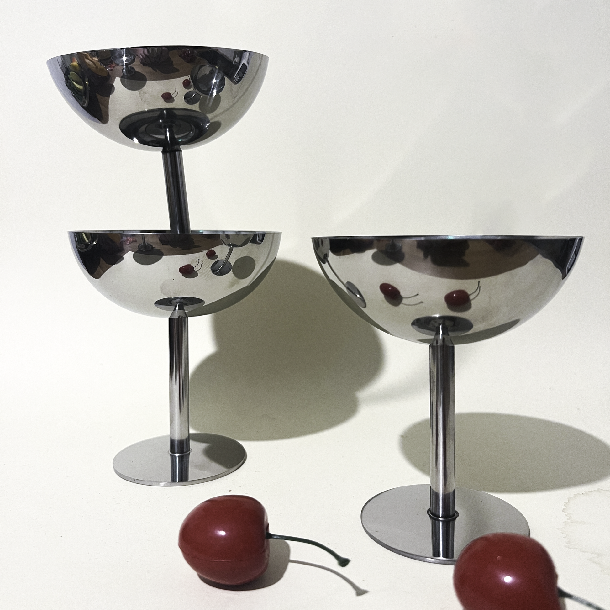Stainless Steel Coupes - Set of 2